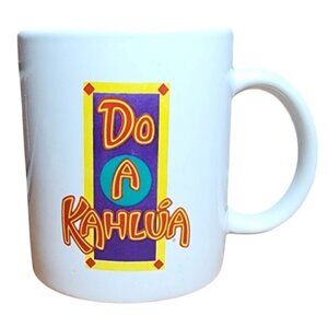 Do A Kahlua Coffee Cup Mug Double Sided 8oz Advertising Liqueur Heavy Weight